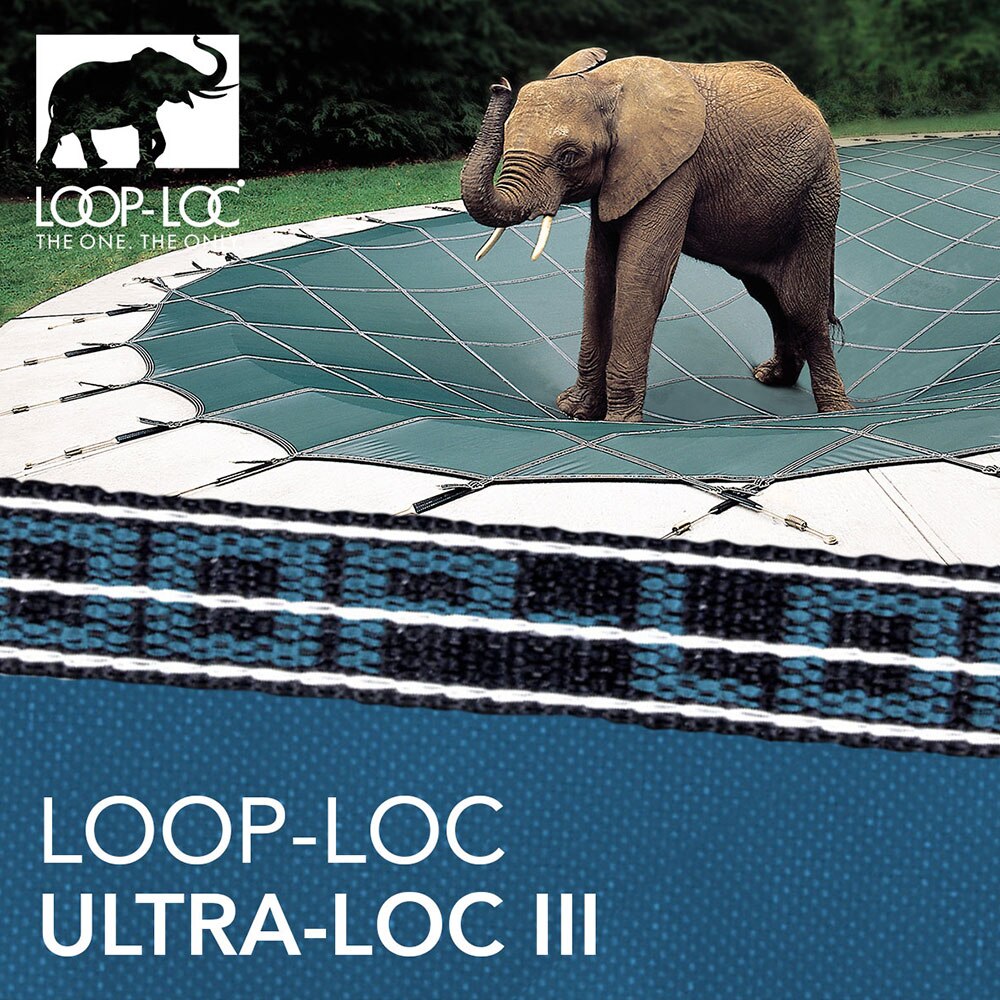 Loop-Loc Ultra-Loc III Solid Safety Cover with Mesh Drain Panels, Rectangle with 4' Offset Left 4x8 Step - Thumbnail 5