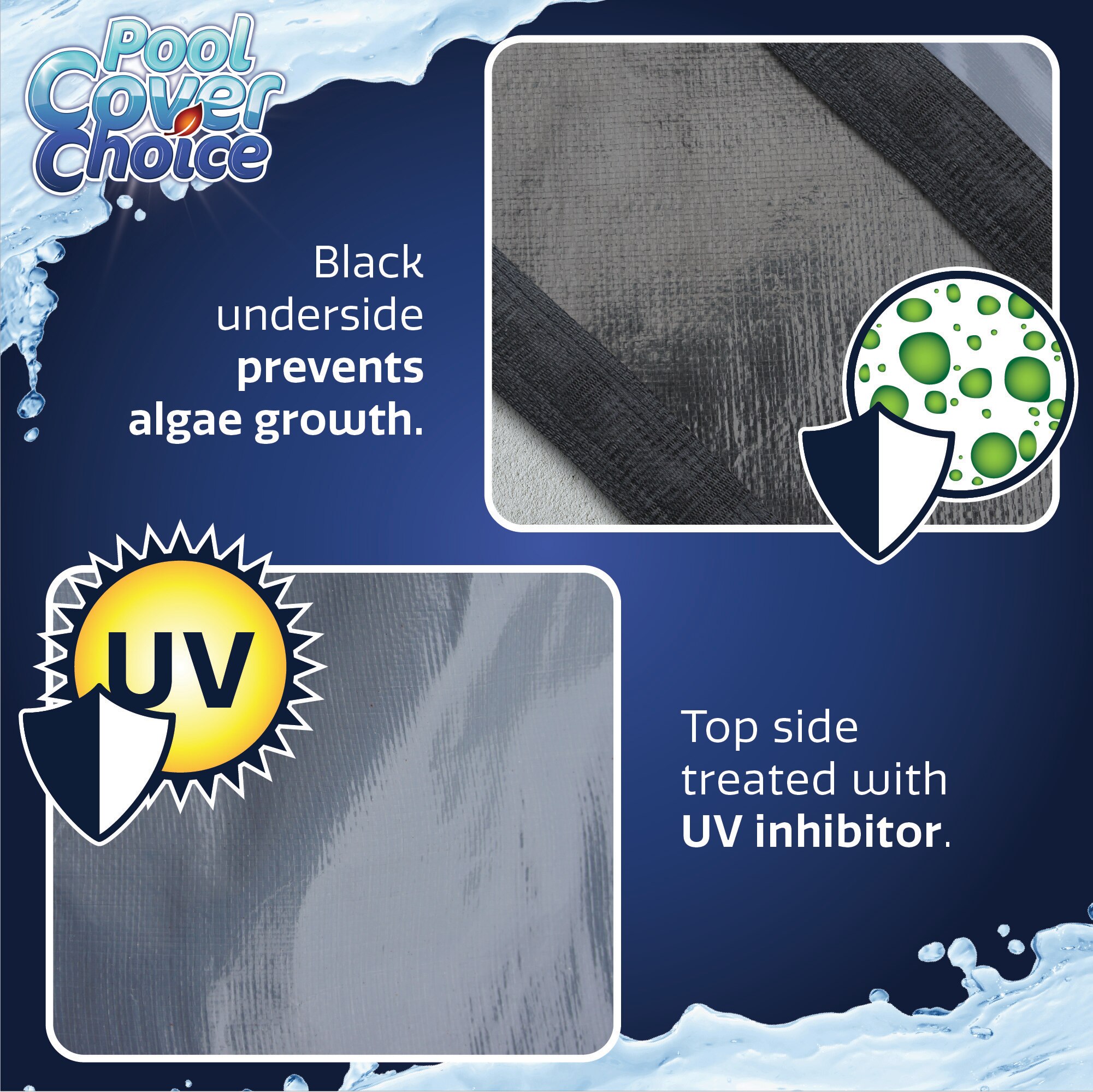 Winter Swimming Pool Cover for 18 ft x 36 ft Inground Rectangular Pool - Thumbnail 4