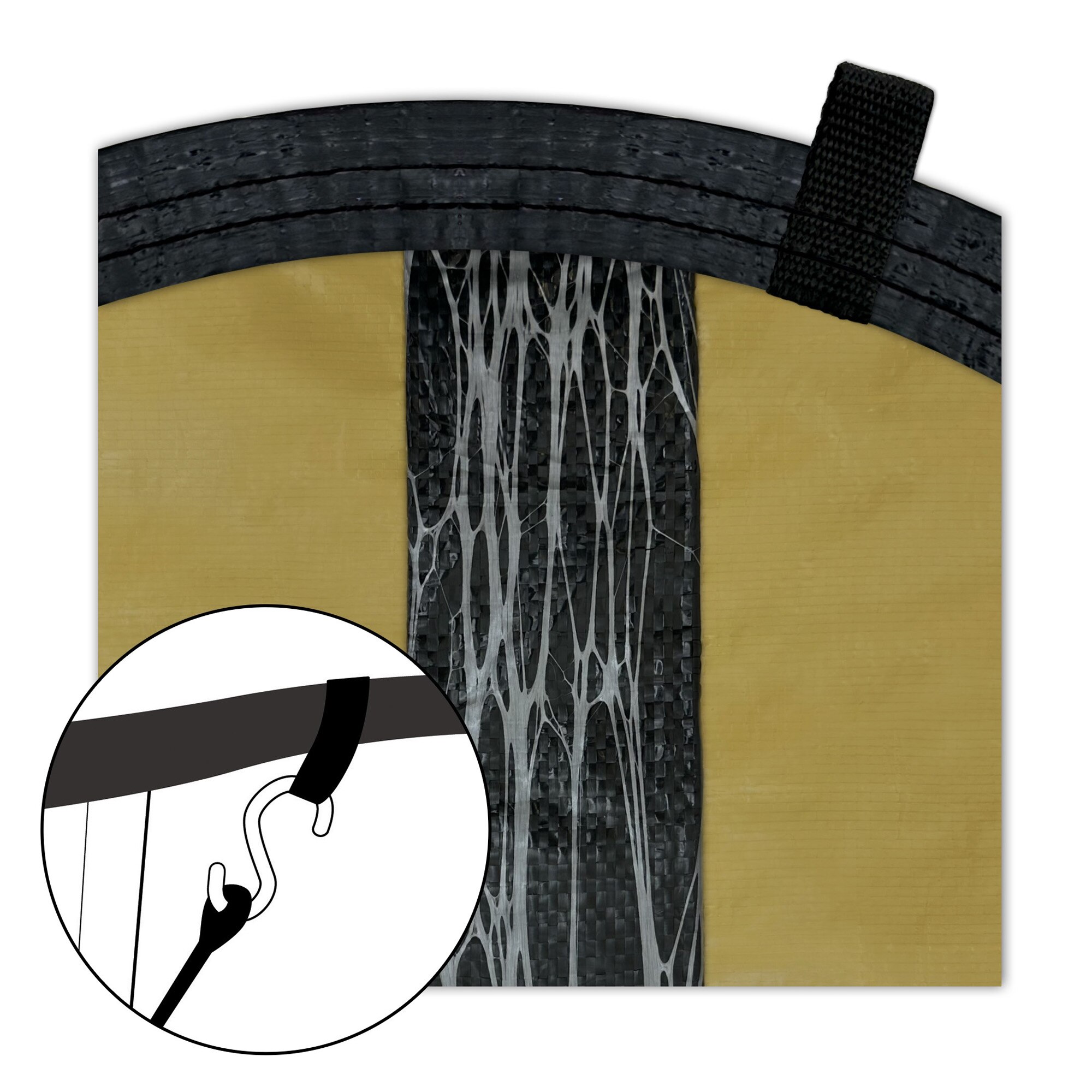 HPI Ultimate Solid with Mesh Drain 21' Round Winter Pool Cover - Thumbnail 2