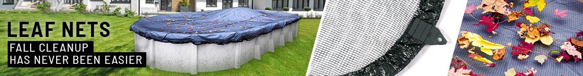 <font size="3" color="grey">Leaf Nets for a</font><br><font size="6" color="#4c586f"><strong>12' X 18' </strong>Above Ground Oval Pool</font>