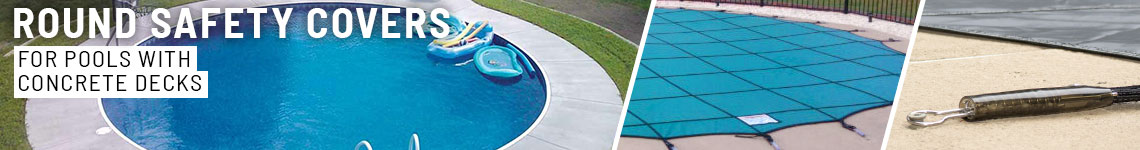 <font size="3" color="grey">Safety Covers for a</font><br><font size="6" color="#4c586f"><strong>18' Round Pool with Steps</strong> <small><i>and</small></i><strong> Concrete Decking</strong>