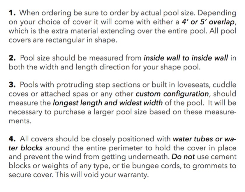 20' x 40' InGround Winter Pool Covers Wholesale Pool Covers